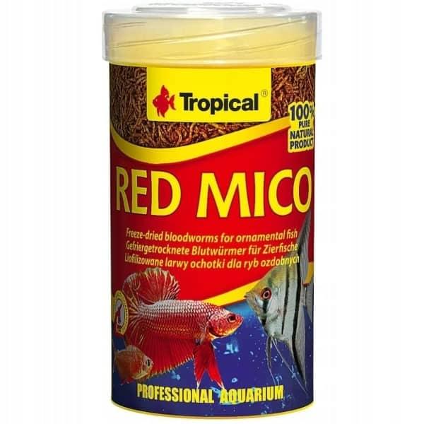 Red Mico frysetørrede blodorme: Næringsrigt akvariefoder til prydfisk. Buy on tildinfisk.dk for quick delivery!