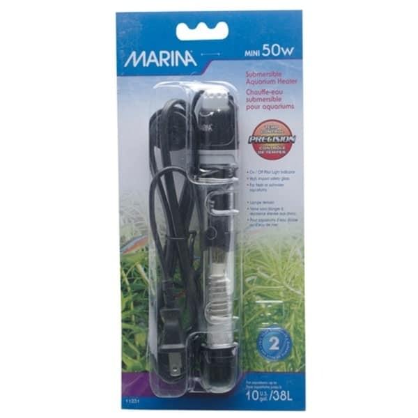 Marina 50W akvarievarmer - ideel til små akvarier. Sikker og effektiv varmekontrol.