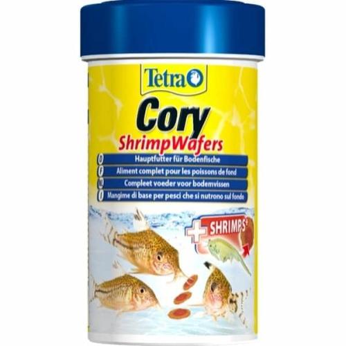 Tetra Cory ShrimpWafers - nærende bundfiskefoder med rejer. Køb nu på tildinfisk.dk!
