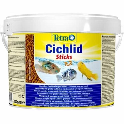 Tetra Cichlid Sticks: Fuldfoder til store cichlider. Fremmer sundhed og vækst.