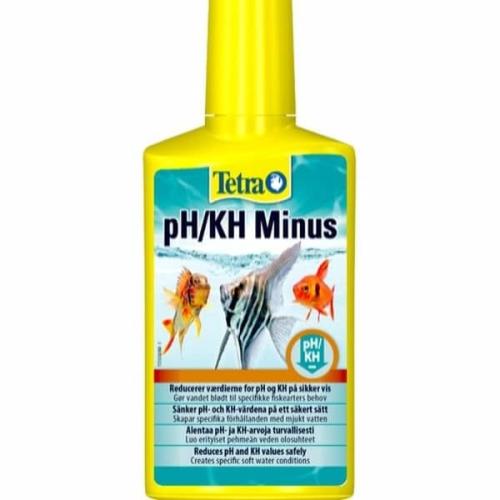 Tetra pH/KH Minus: Sænker pH-værdi og stabiliserer vandkemi. Køb nu hos tildinfisk.dk – hurtig levering!