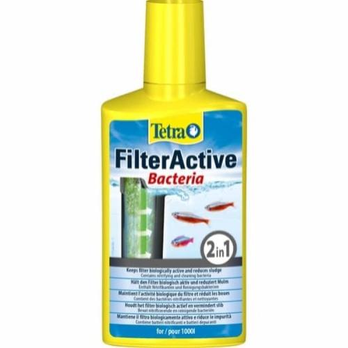 Tetra FilterActive Bacteria - Optimer akvariefilter, reducer slam. Køb nu på tildinfisk.dk!