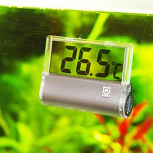 Digitalt akvarie-termometer: Hold øje med vandtemperaturen. Hurtig levering fra tildinfisk.dk.