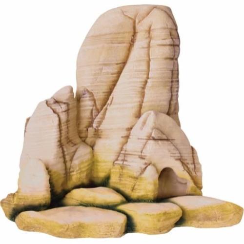 Akvariedekoration: Sandstenlook, realistisk og holdbar. Skab naturlig habitat hos tildinfisk.dk