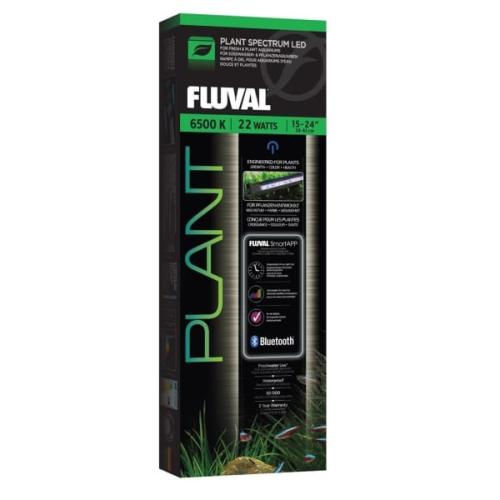 Fluval Plant LED-lys til akvarier - fremmer plantevækst, 6500 K, 22W, Bluetooth-styret. Fås på tildinfisk.dk!