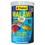 Malawi cichlidefoder med ærter og nælde – sunde chips der synker langsomt. Køb nu på Tildinfisk.dk.