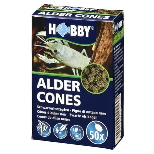 Alder Cones til akvarier - naturlig vandpleje og dekoration. Køb nu på tildinfisk.dk.