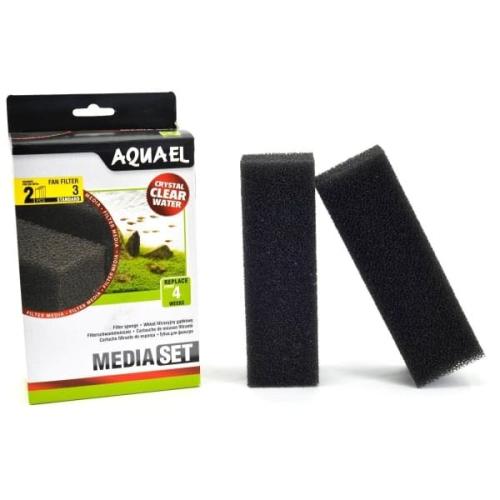 Aquael filtersvampesæt til krystalklart akvarievand. Hurtig levering fra tildinfisk.dk!