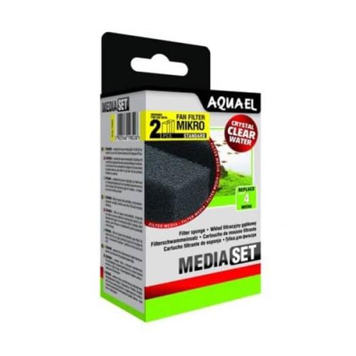 Aquael Fan Filter Mikro Media Set: Garanterer krystalklart vand. Perfekt til dit akvarium. Hurtig levering på tildinfisk.dk.