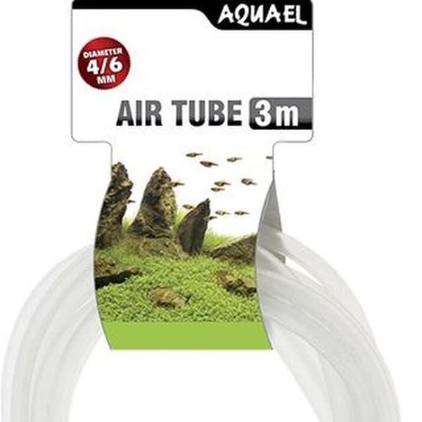 Aquael luftslange 3m, 4/6 mm – Holdbart og fleksibelt til akvarier. Hurtig levering på tildinfisk.dk!