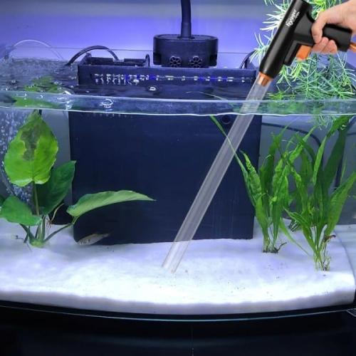 Effektiv grusrenser til akvarier - nem og hurtig rengøring. Køb nu på tildinfisk.dk!