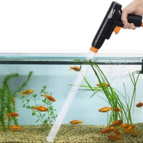 Effektiv grusbund renser til akvarier – hold dit akvarium rent. Hurtig levering fra tildinfisk.dk!