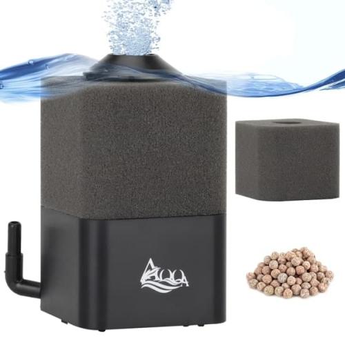 Effektiv akvariefilter: renser vand, holder fisk sund på tildinfisk.dk. 1-2 dages levering.