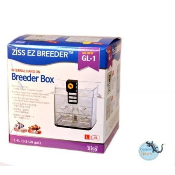 Ziss EZ Breeder Box GL-1 til sikker yngelpleje. Fås hurtigt på tildinfisk.dk.