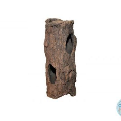 Akvariedekoration i træ-look, skaber naturlige skjulesteder. Perfekt til fiskehjem. Køb nu på tildinfisk.dk!