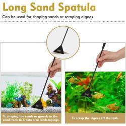 Form din sand med Long Sand Spatula fra tildinfisk.dk - Perfekt til akvarie design & algerens.