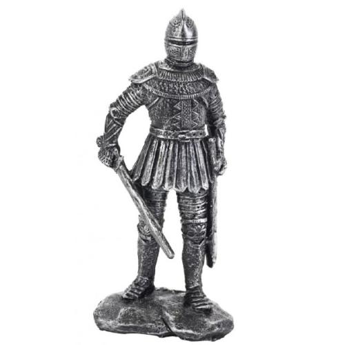 Ridderfigur til akvarie - Ægte middelalderstemning for dine fisk hos tildinfisk.dk.