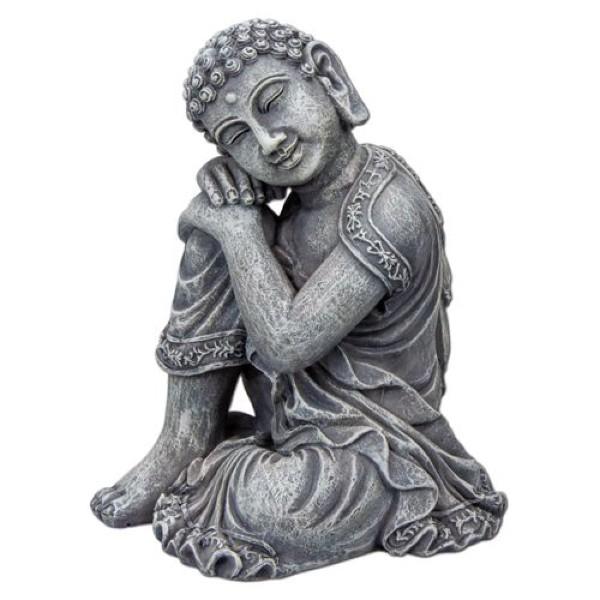 Fredfyldt Buddha-figur til akvariedekoration – Få zen i dit akvarium. På lager hos tildinfisk.dk.