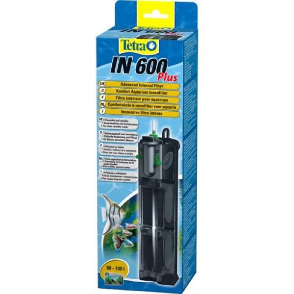 Tetra IN 600 Plus filter til akvarier 50-100L. Effektiv, lydsvag vandrensning.