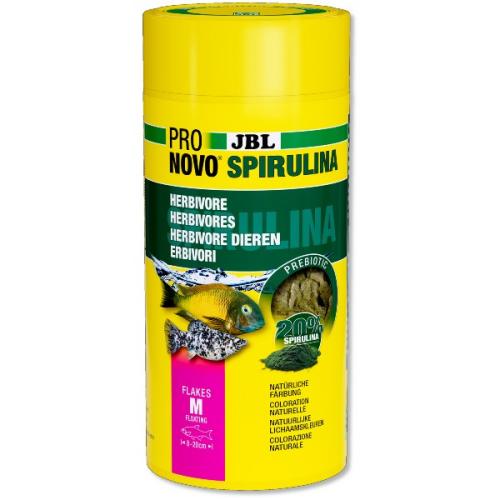 JBL Pro Novo Spirulina fiskefoder. Perfekt til herbivore akvariefisk. Køb nu hos tildinfisk.dk!