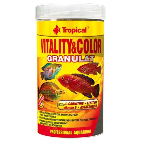 Vitality & Color Granulat: Forstærk farver & sundhed i dit akvarium. Hurtig levering fra tildinfisk.dk!