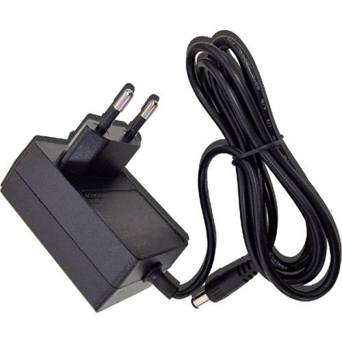 Sort akvariepumpeoplader med EU-stik og ledning – ideel til akvarieudstyr fra tildinfisk.dk.