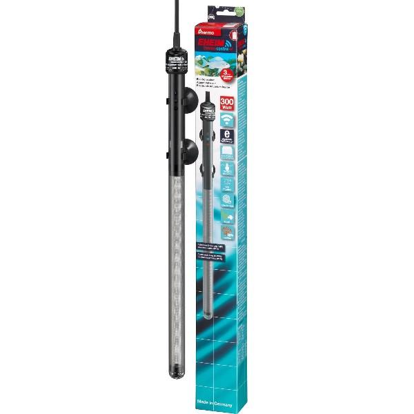 Aquarium varmelegeme med justerbar termostat og sugekopper, 300W, til store akvarier, holdbart design.
