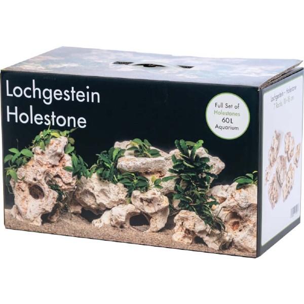 Lochgestein holestones til akvarier, klar til hurtig levering fra tildinfisk.dk. Ideel til 60L akvarium.
