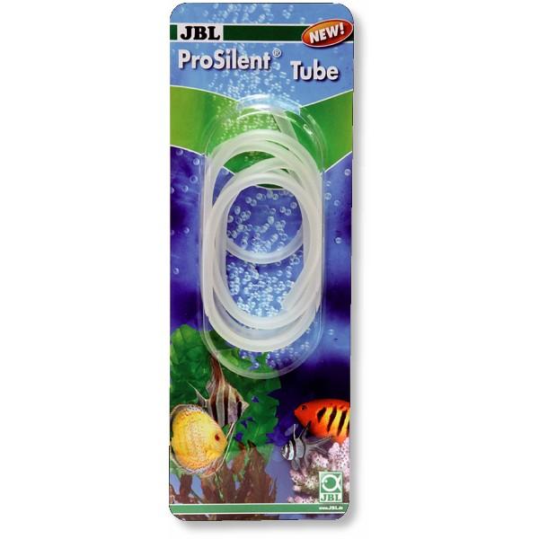 Luftslange til akvarier, JBL ProSilent Tube, i emballage med akvariefisk. Perfekt til iltning af vand i akvariet fra tildinfisk.dk.