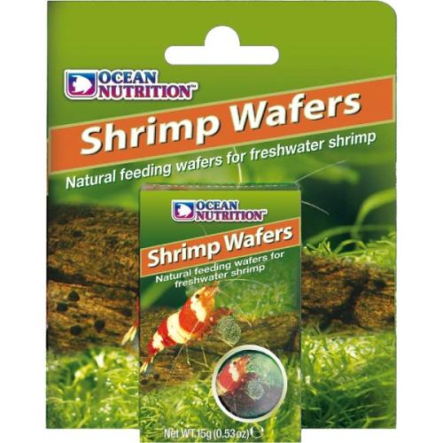 Shrimp Wafers fra Ocean Nutrition med naturlige foderwafers til ferskvandsrejer, tilgængelig på tildinfisk.dk.