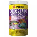 Tropical Cichlid Omnivore Small Pellet foder.