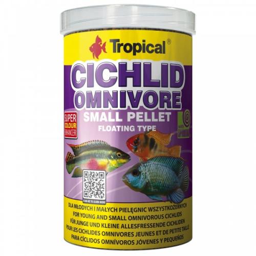 Tropical Cichlid Omnivore Small Pellet foder.