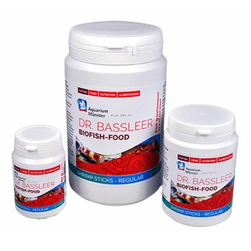 Dr. Bassleer Biofish fiskefoder i tre størrelser