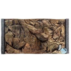 Akvariebaggrund i naturtro stenlook, 60x30 cm