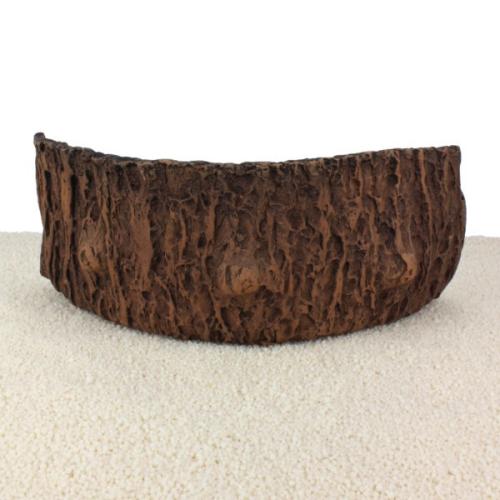 Halvrund kokosnød-skal som akvariedekoration.