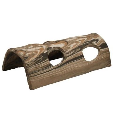Håndlavet Mallehule Half-log Mixfarve XL
