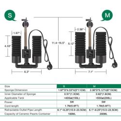 Effektiv akvariefilter S/M størrelse – Perfekt til 150L/200L tanke. Hurtig levering fra tildinfisk.dk.