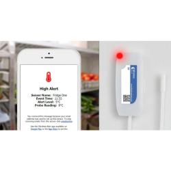 Temperaturalarm med e-mail notifikation og LED indikator
