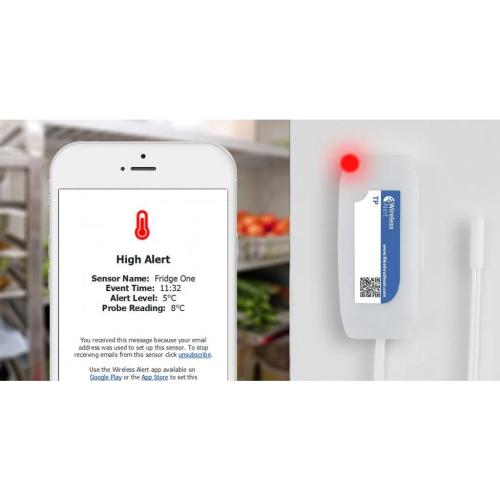 Temperaturalarm med e-mail notifikation og LED indikator