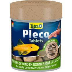 Tetra Pleco Tablets foder til bundspisende akvariefisk, rig på spirulina, ideel til plantespisende fisk.