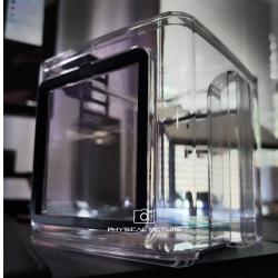 Akvarieboks med sideventilation og sort kant