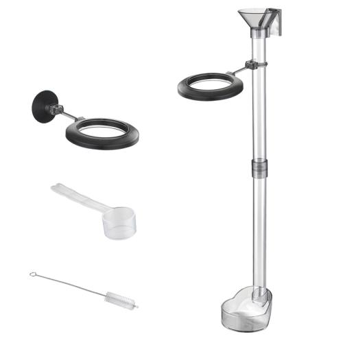 Shrimp Feeding Dish med plastskål og gennemsigtigt rør