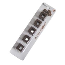 Sæt med 5 keramiske rejeskjul i brun farve