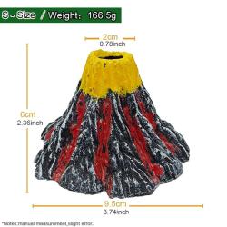 Dekorativ vulkan med iltsten - 2 størrelser