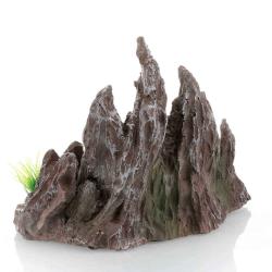 To naturtro klippestykker til akvarium i forskellige størrelser.