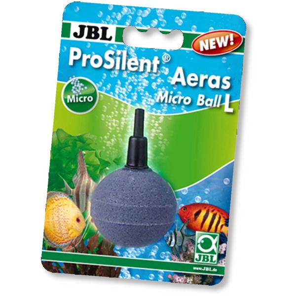 Luftsten JBL ProSilent Aeras Micro Ball L, der laver fine luftbobler i akvariet.