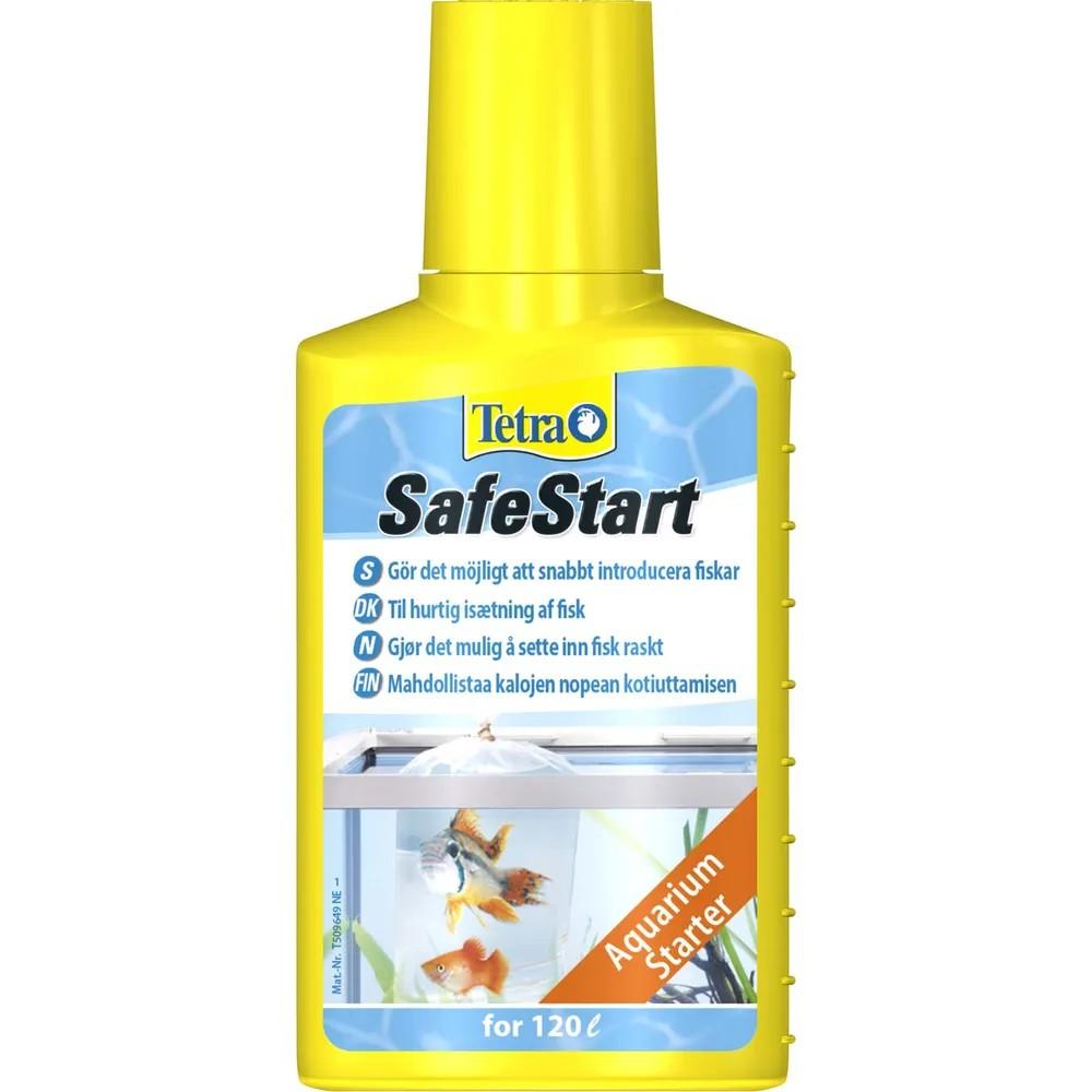 Tetra SafeStart til akvarier: Skab en sund bakteriebalance hurtigt – Perfekt til nye setups. Køb nu på tildinfisk.dk!