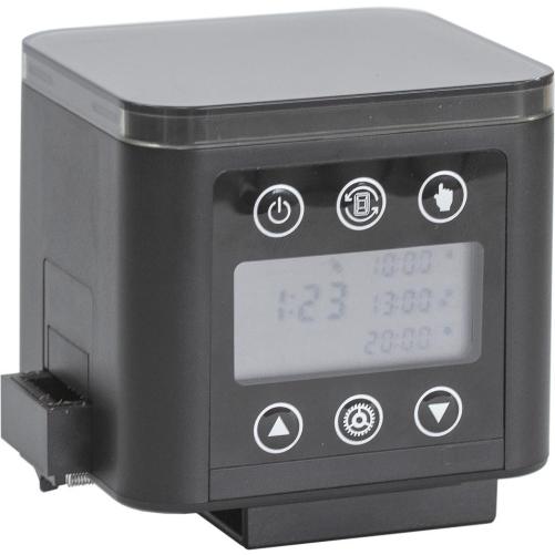 Automatisk 4FISH foderautomat til akvarium sort