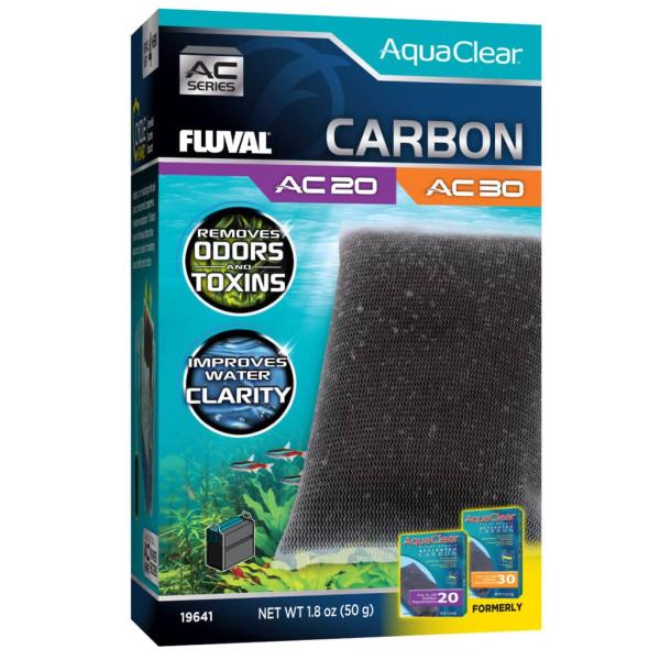 Fluval Carbon aktivt kul 50 g til AC20 og AC30 power hængefilter
