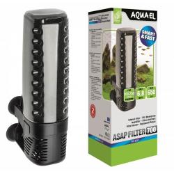 Aquael ASAP 700 indvendigt filter monteret i akvarium